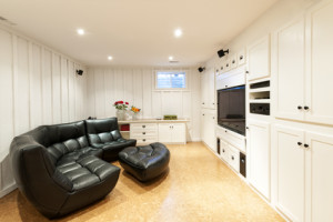 picture of a remodeled basement in Vancouver BC